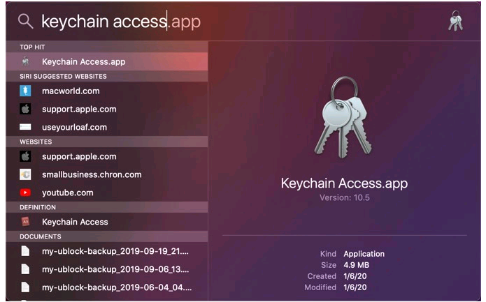 keychain ios 1 PNG