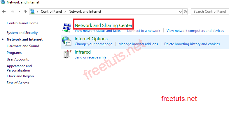 network and sharing center png