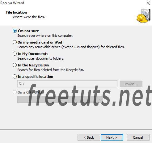 recuva free install freetuts using 3 jpg