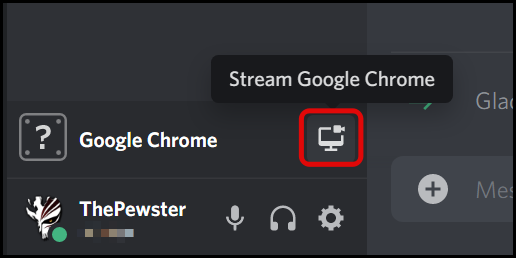 Stream Button in Discord png