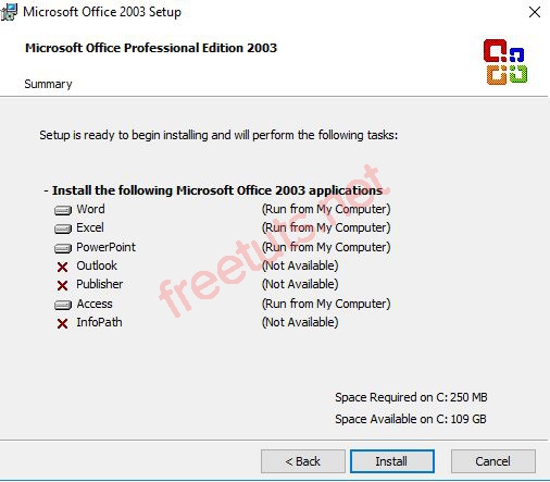 Download Office 2003 Full Active Miễn Phí [Thành Công 100%]