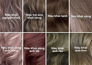 12+ màu tóc nâu khói đẹp nhất cho giới trẻ, dú trends 2024