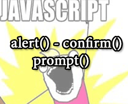 Hàm alert() - confirm() - prompt()  trong javascript