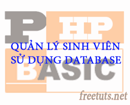 Chương trình quản lý sinh viên PHP lưu database