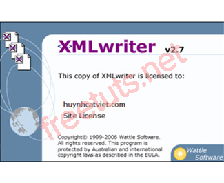 XMLwriter 2.7 - Phần mềm lập trình ngôn ngữ XML