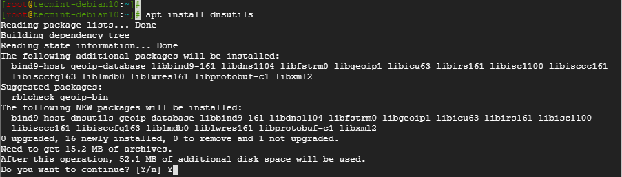 Install DNS Utils in Debian Ubuntu png