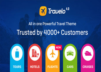 Tải theme Travelo miễn phí – Travel/Tour Booking WordPress Theme