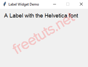 Tkinter Label Label with font png