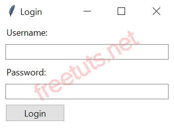 tkinter pack login form png