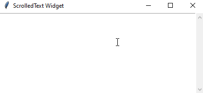Tkinter ScrolledText gif