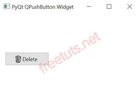 PyQt QPushButton button with icon png