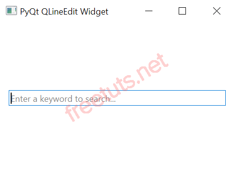 PyQt QLineEdit Example png
