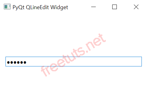 PyQt QLineEdit Password png
