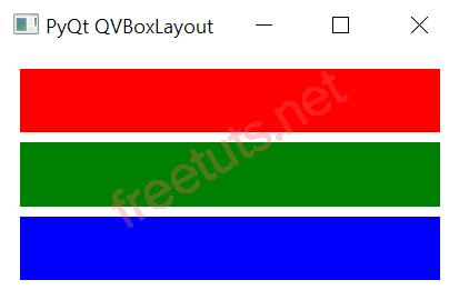 PyQt QVBoxLayout QLabel png