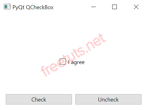 PyQt QCheckBox stateChanged Signal png