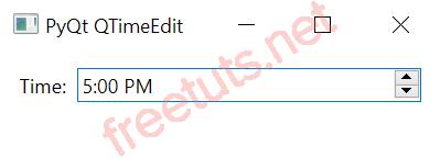 PyQt QTimeEdit png