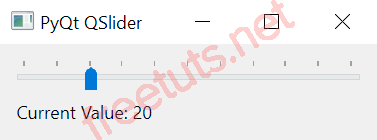 PyQt QSlider Example 1  png