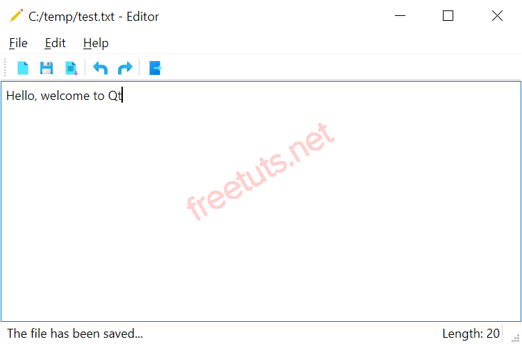 PyQt QStatusBar Status Bar Example png