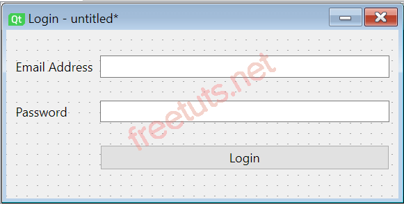 Qt Designer Form Layout png